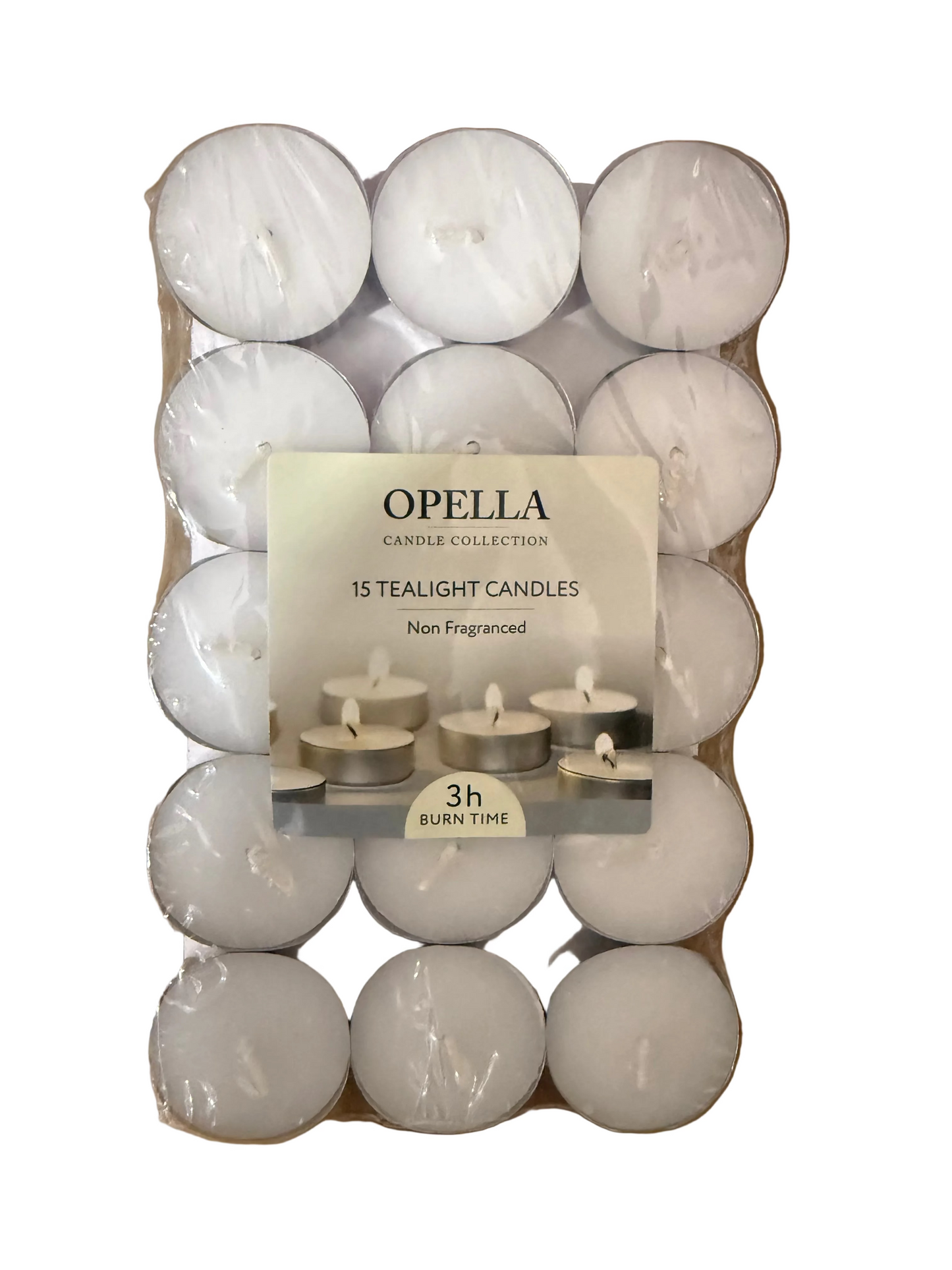 OPELLA 15 BOUGIES CHAUFFE-PLAT NON PARFUMÉES