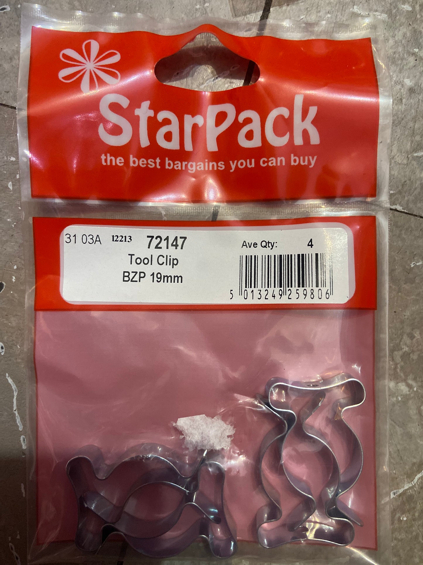 ATTACHE-OUTIL STARPACK ZINGUÉE BRILLANTE 19 mm