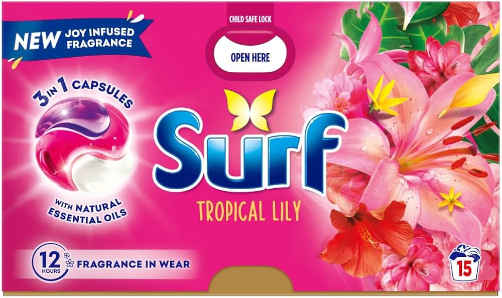 LESSIVE LIQUIDE 3-EN-1 SURF TROPICAL LILY