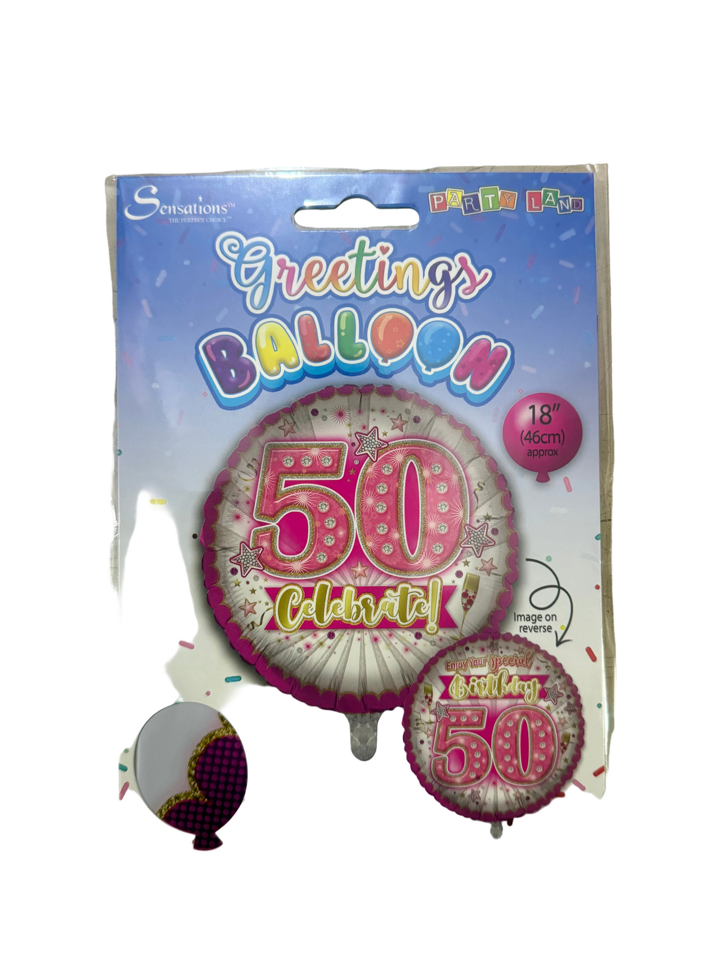 BALLON ALUMINIUM 45 CM FEMME 50 ANS
