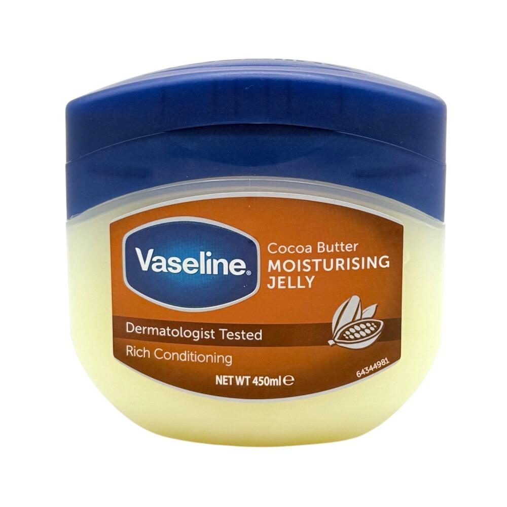 VASELINE COCOA BUTTER MOISTURISING JELLY 450ml
