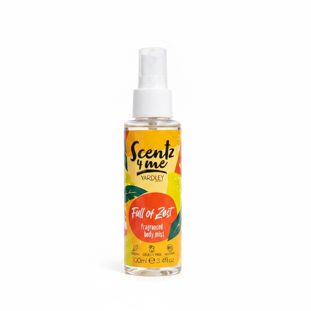 YARDLY BODY MIST SCENTZ4ME FULL OF ZEST 100ml