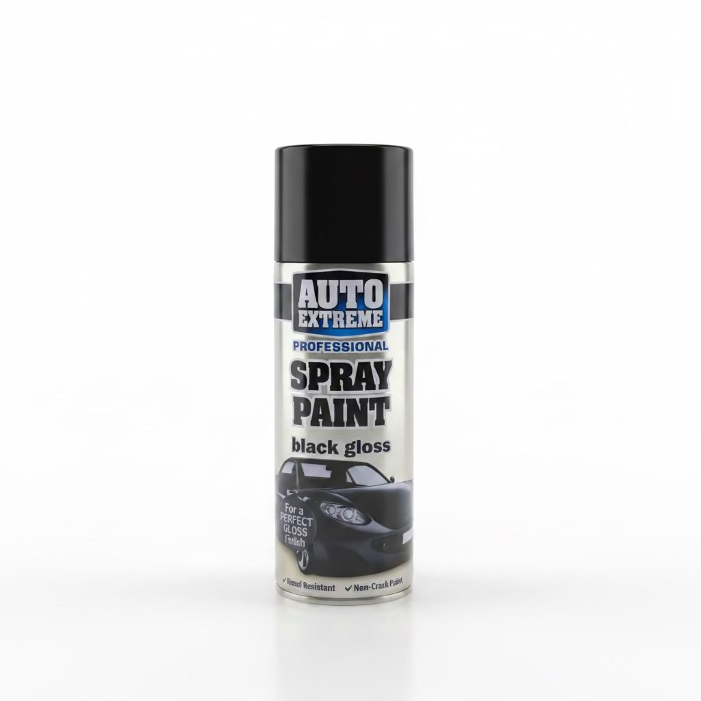 Auto Extreme Spray Paint Black Gloss 400ml