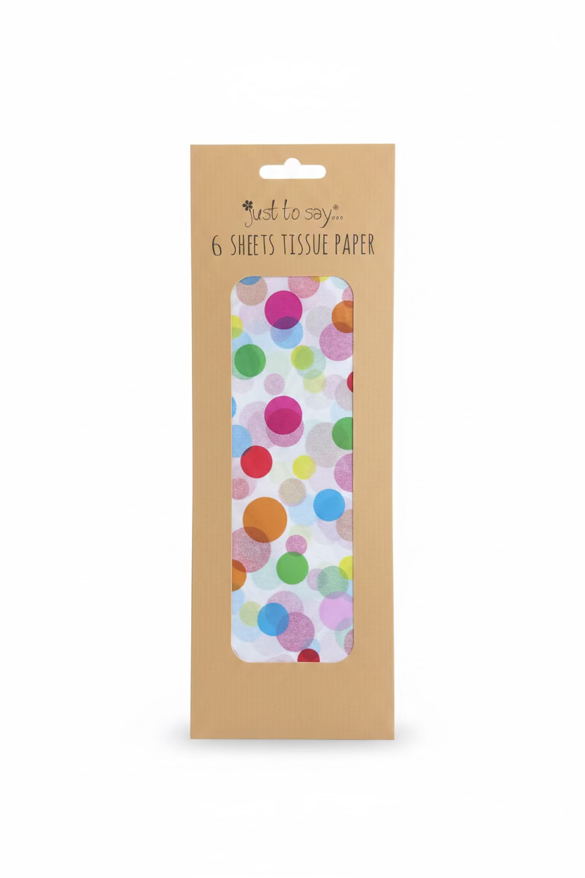 6 SHEET PRINTED DESIGNS TISSUE PAPER