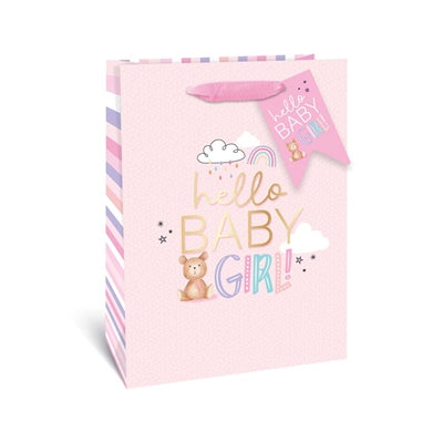 Gift Bag - Baby Girl Design - Large