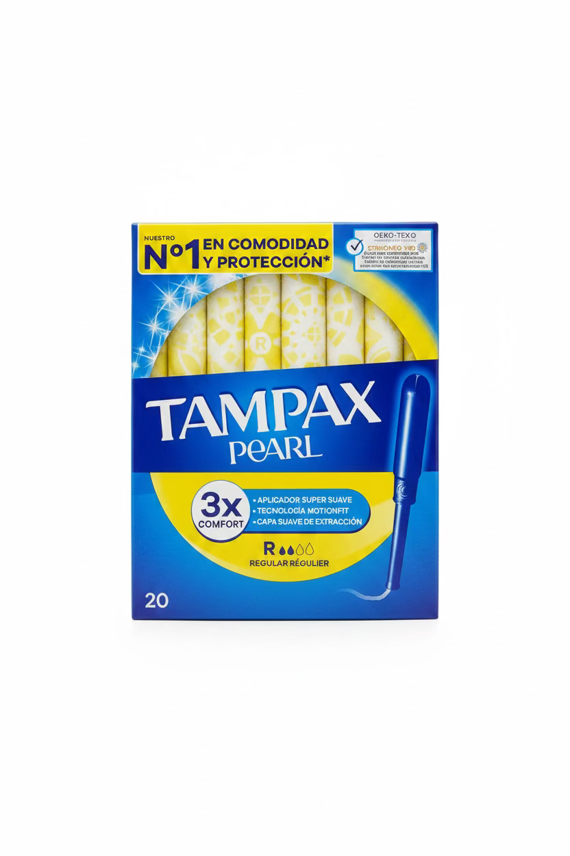 TAMPAX PEARL REGULAR TAMPONS WITH APPLICATOR 20 UNITS