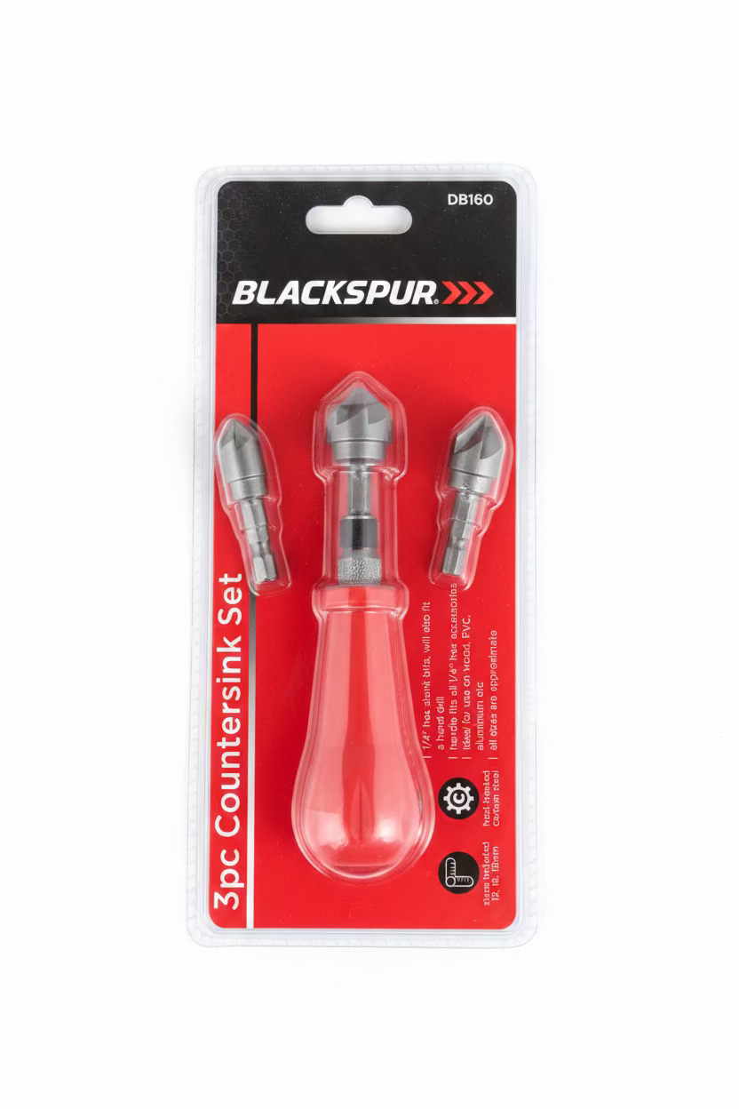 BLACKSPUR 3pc COUNTERSINK SET