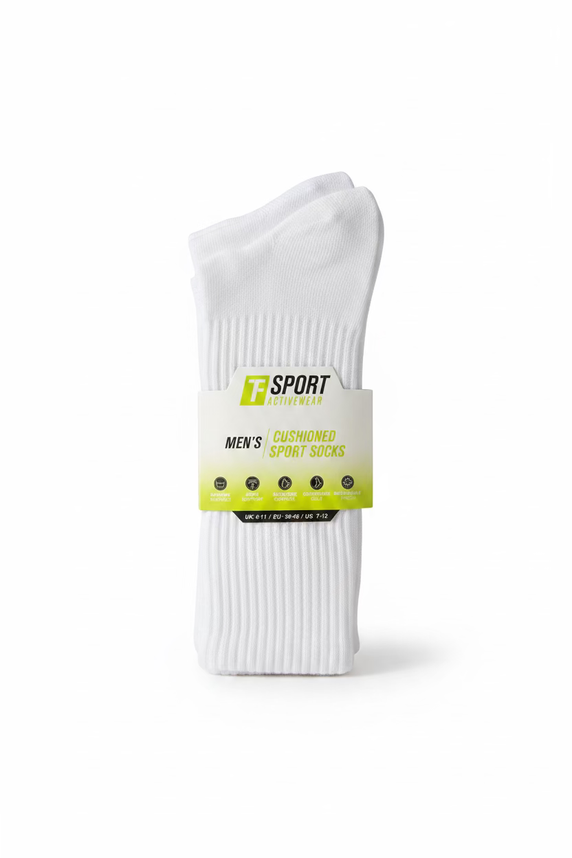 MEN’S CUSHIONED SPORT SOCKS 3PAIRS