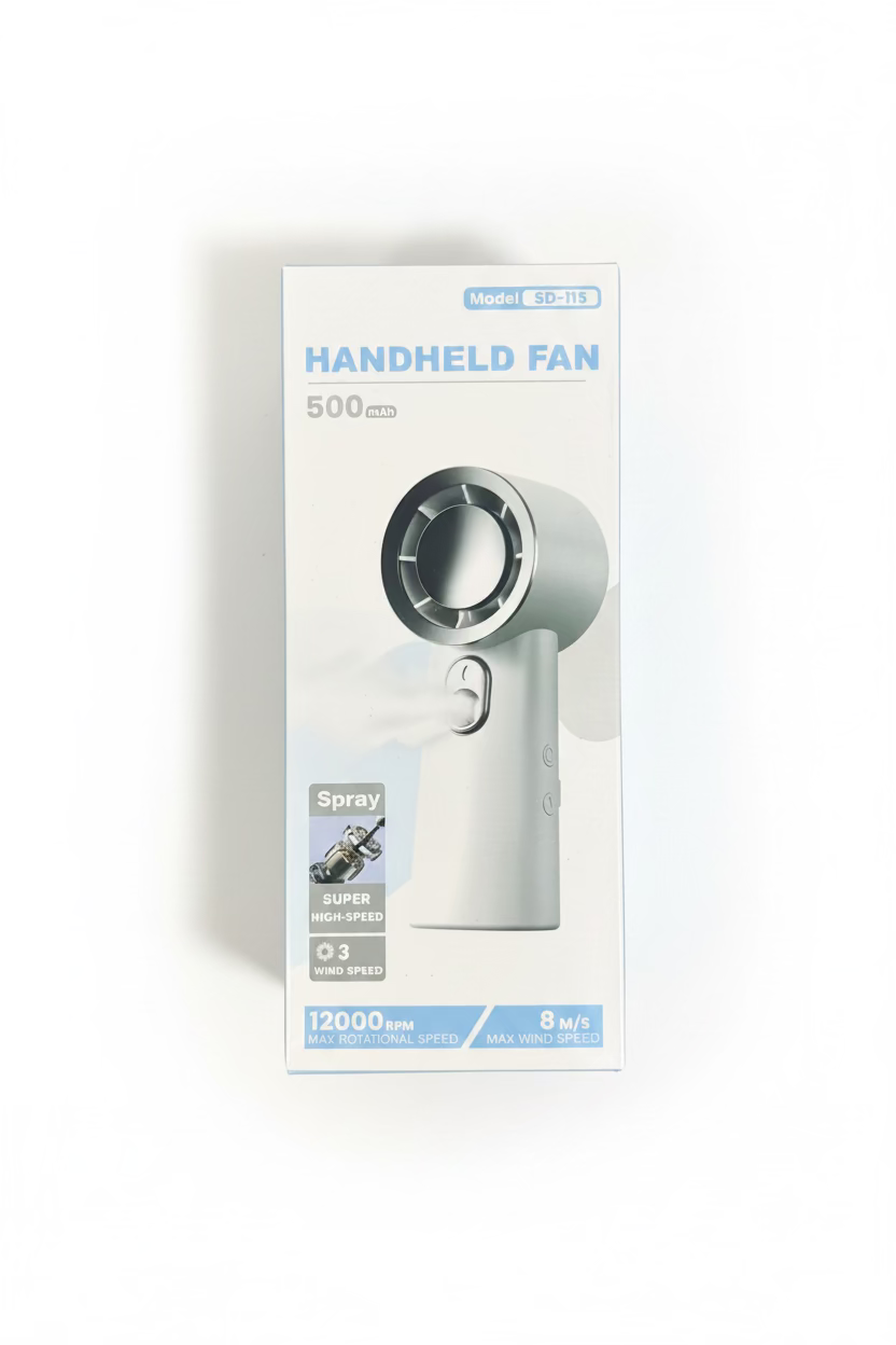 SD-115 HANDHELD FAN ASSORTED COLOURS