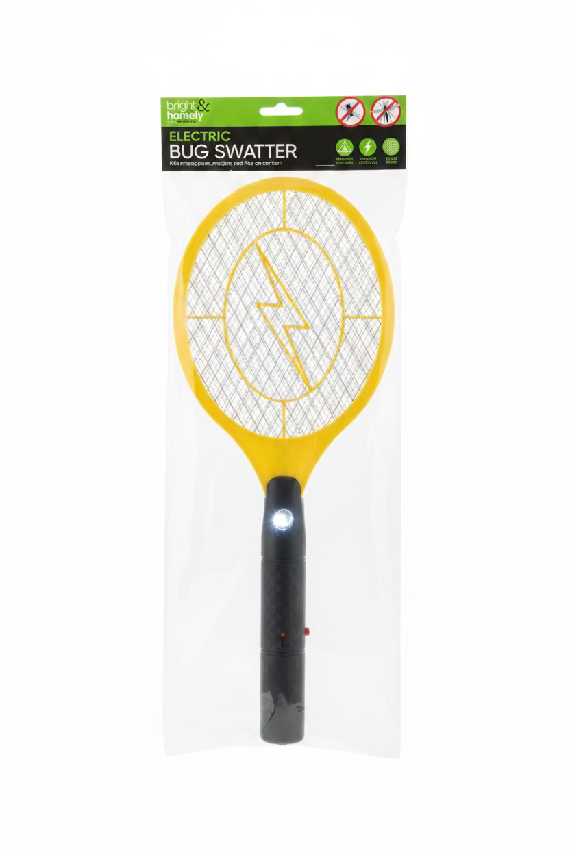 BRIGHT & HOMELY ELECTRIC BUG SWATTER ASSORTED COLOURS