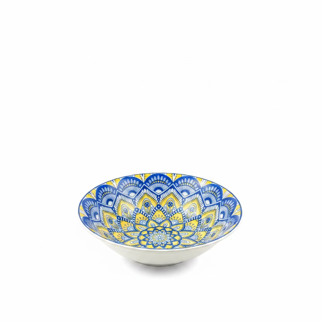 8” BOHEMIAN BOWL YELLOW