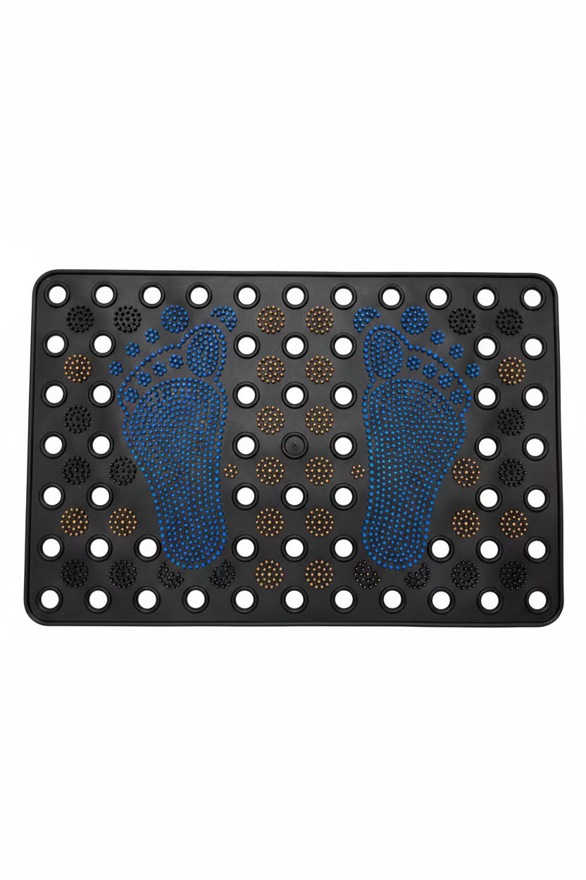 TAPIS DE PORTE EN CAOUTCHOUC À TROUS 60x40cm