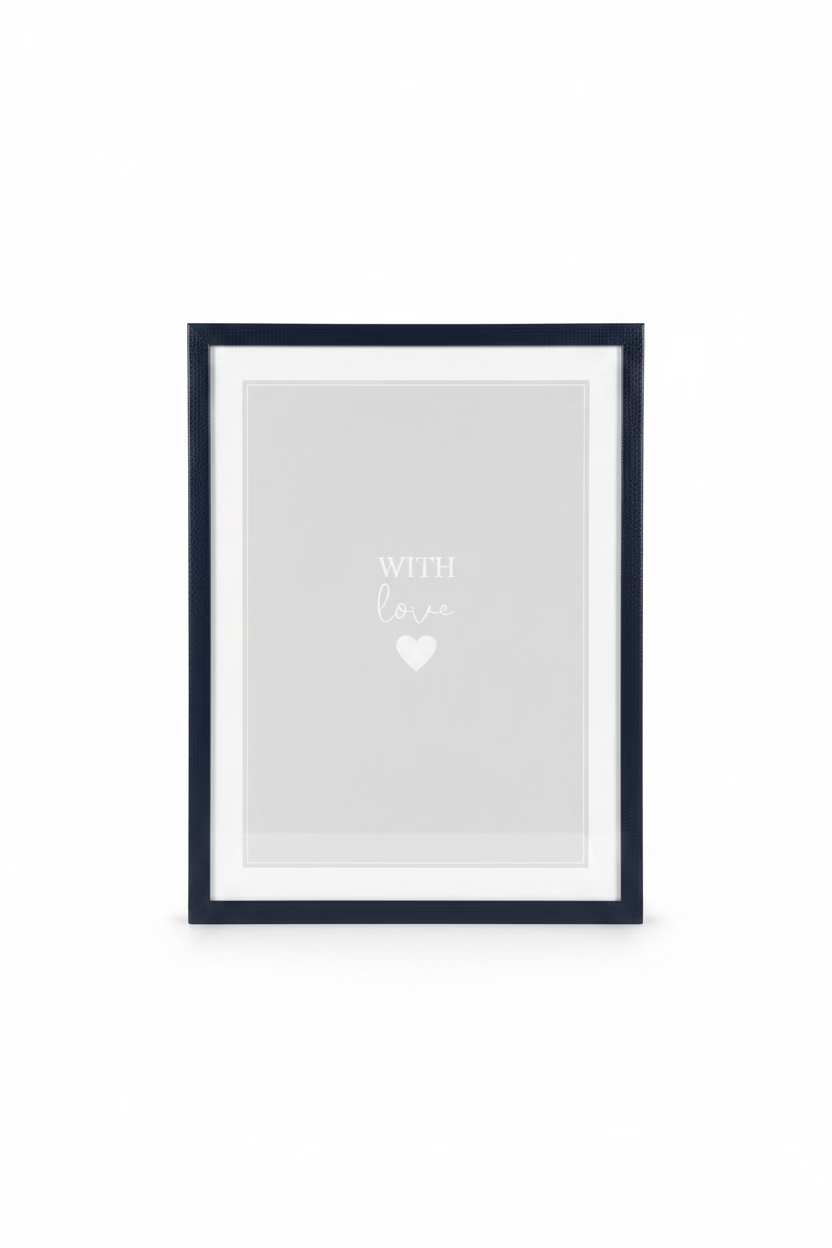 A4 21cm X 29.7cm BLACK/SILVER CERTIFICATE FRAME