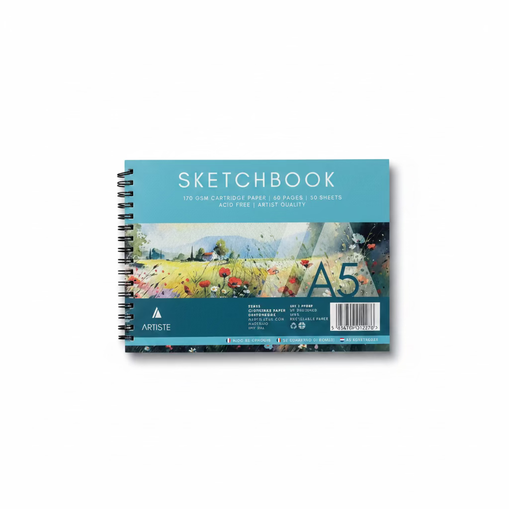 A5 CARTRIDGE PAPER SKETCHBOOK 60 pages