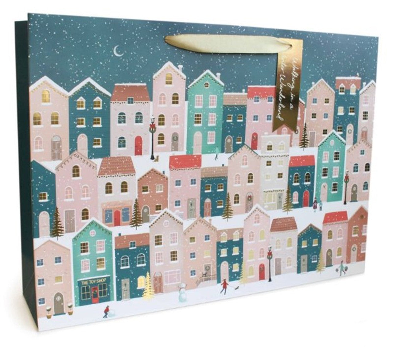 Christmas Houses Design Extra Large Gift Bag