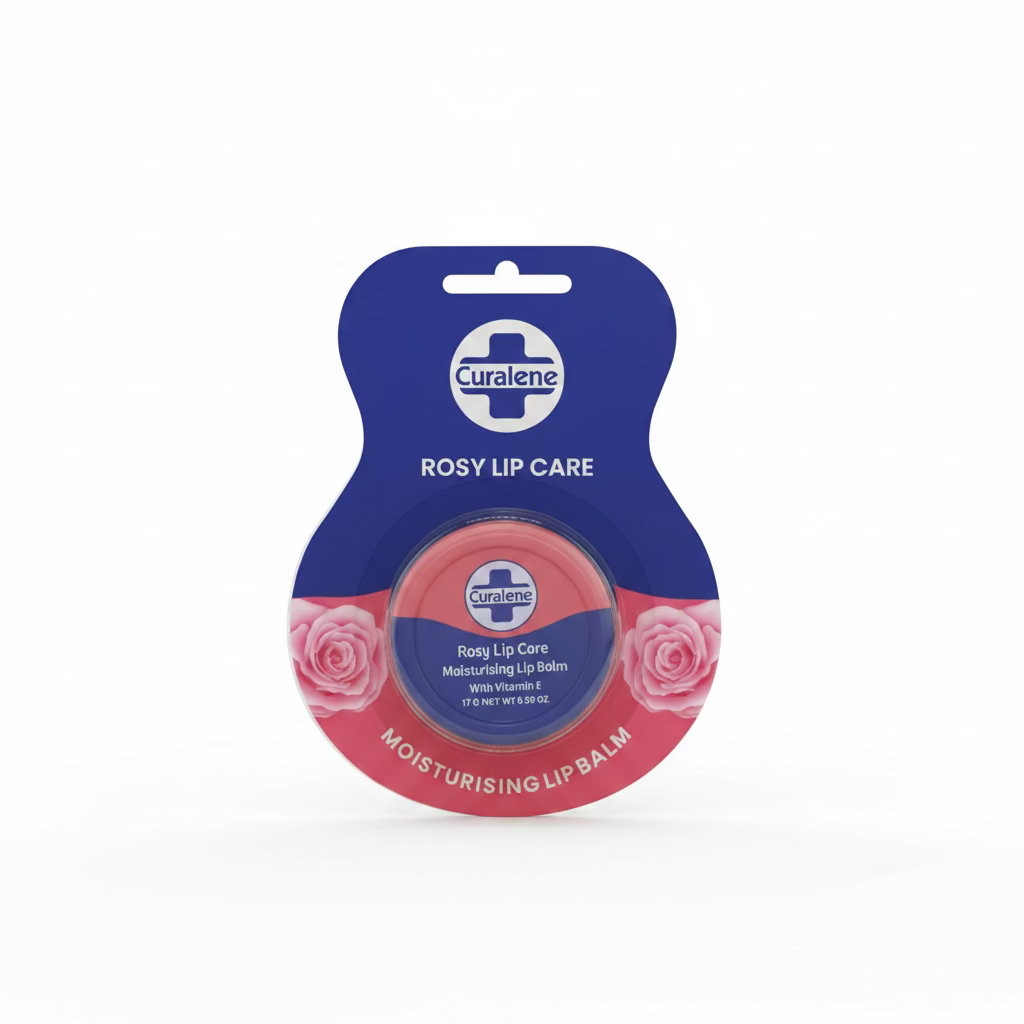 CURALENE ROSY LIP CARE MOISTURISING LIP BALM 17g