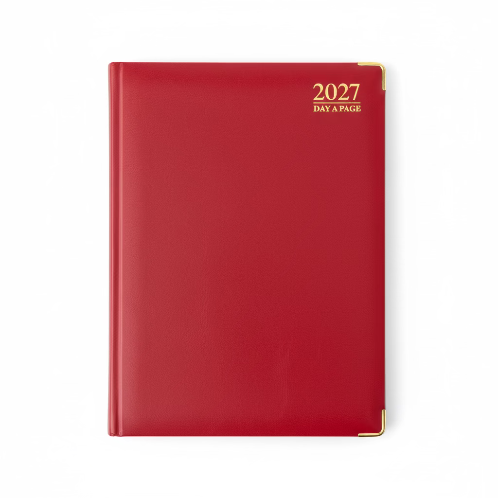 TALLON A4 DAY A PAGE PADDED GILT-EDGE DIARY 2027