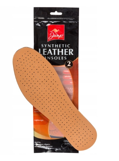 SYNTHETIC LEATHER INSOLES 2 PAIR PACK