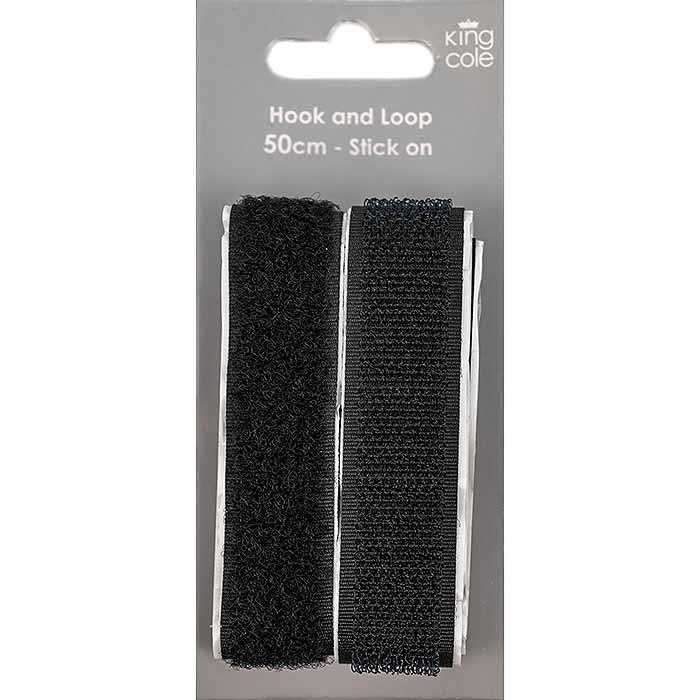 Hook/Loop (Stick On) – Black
