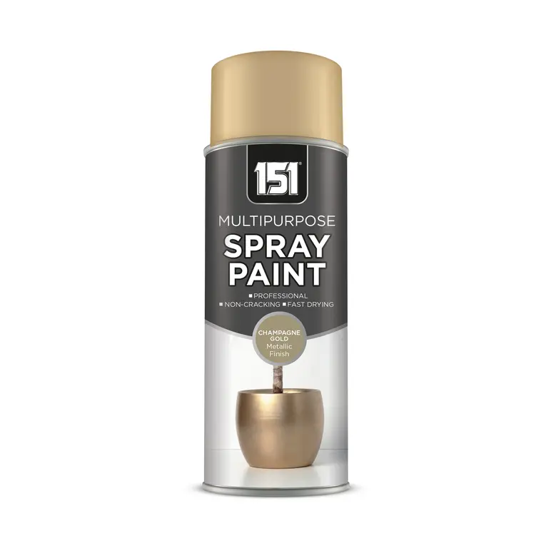 Peinture aérosol or champagne brillant métallisé 400 ml