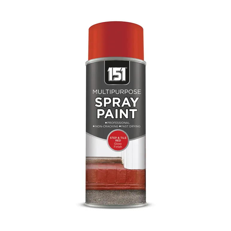 Peinture en aérosol pour carrelage et marche d'escalier 151 rouge brillant 400ml
