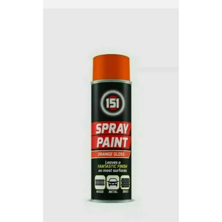Peinture aérosol brillante orange 151