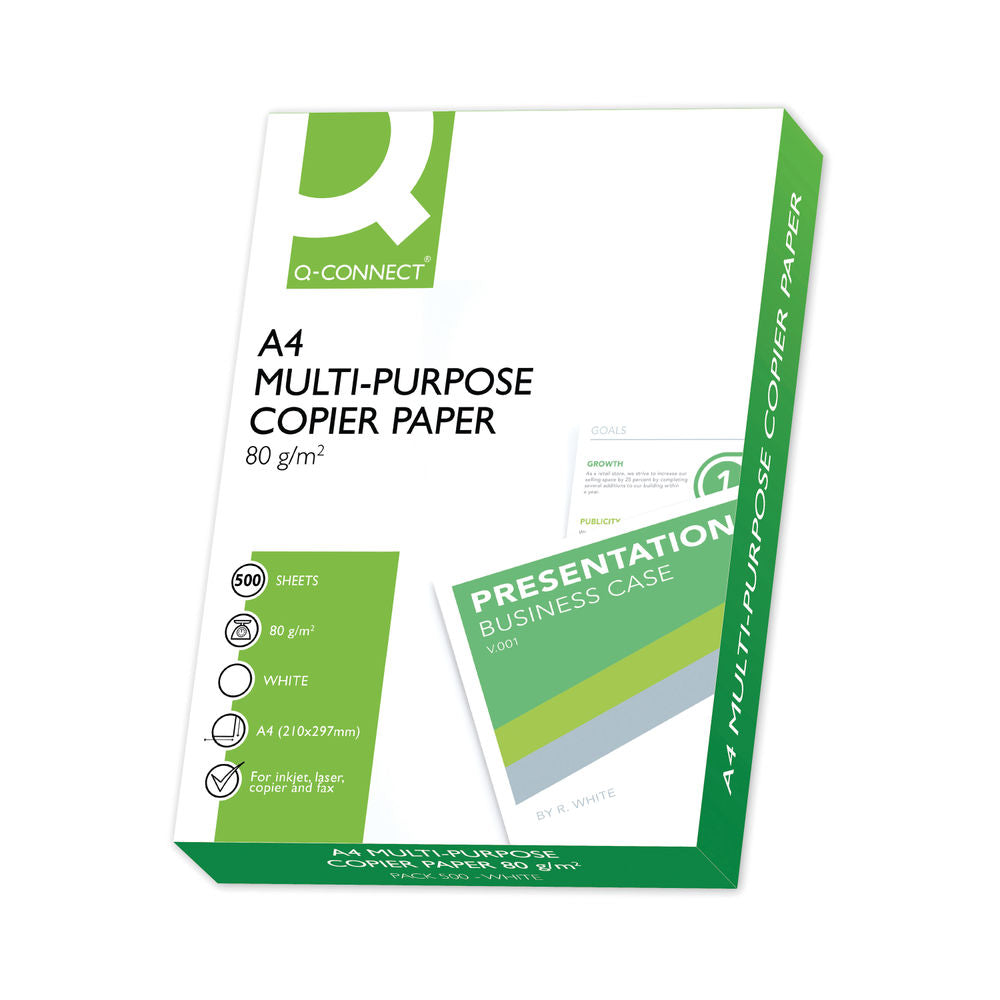 Q-Connect A4 White 80gsm Copier Paper (Pack of 500)