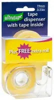 ULTRATAPE CLEAR 2 ROLLS/DISPENSER