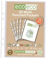 ECO-ECO ECO012
A5 Multi Punched Pockets 45 Micron, 25 Pack