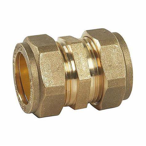 RACCORD DROIT À COMPRESSION PLOMBERIE 22mm