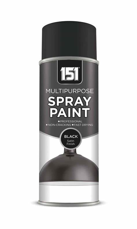 Peinture aérosol Noir Satiné 400ml