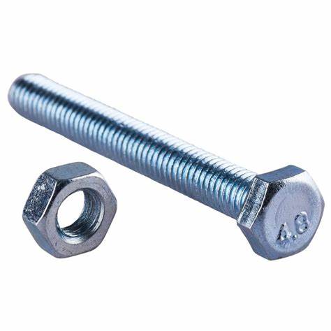 Vis et écrous entièrement filetés à tête hexagonale, BZP M6 X 50mm