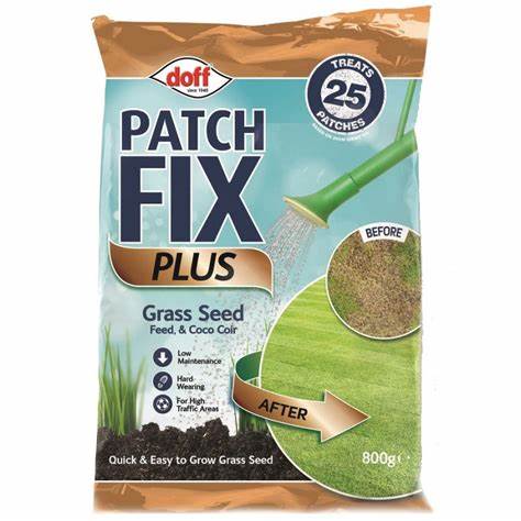Doff Patch Fix Plus Graines de Gazon Engrais et Fibre de Coco 800G