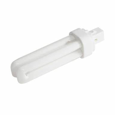 Lampes fluocompactes G24D à économie d'énergie, à double tube avec culot à 2 broches, 18 W, blanc froid
