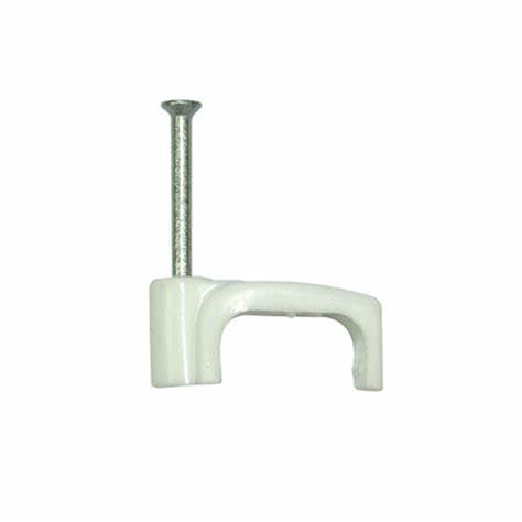 Attaches-câbles, plat blanc, jumeau et terre de 1,5 mm