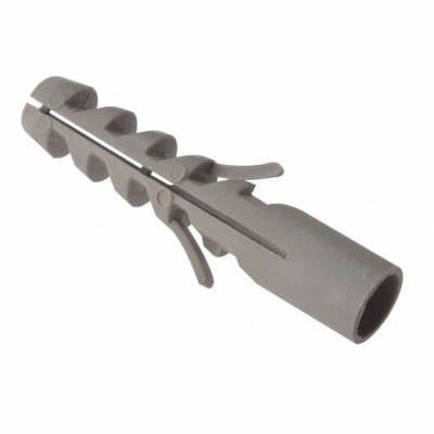 Chevilles, Nylon Gris Sans Rebord Robuste, M6 X 30 Par 30