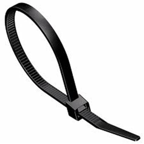 Cable Ties, Releasable Black, 3.6mm X 100mm