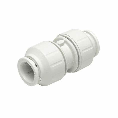 Raccords Pushfit - Manchons droits, Blanc, 15 mm