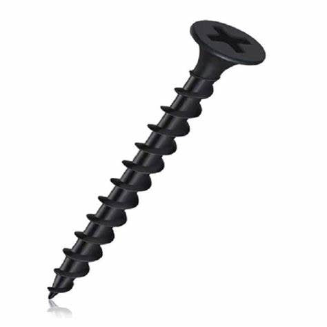 Plasterboard Drywall Screws, Coarse Thread Speedrive, Bugle Headed Black, 3.5 X 50mm (6 X 2)