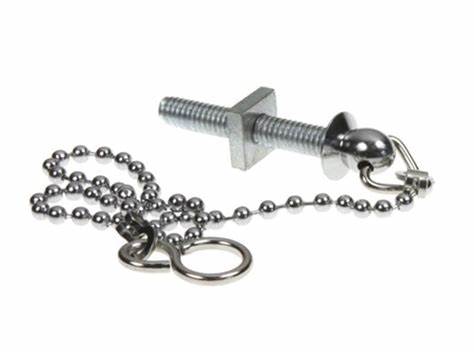 Bath Ball Chain & Stay CP, 450mm (18")