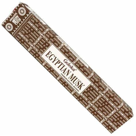Bâtonnets d'encens Goloka Egyptian Musk