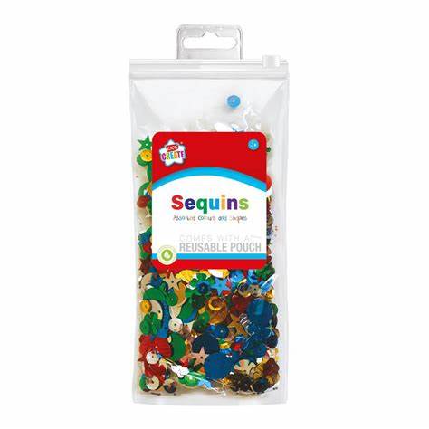 Kids Create Sequins In Assorted Colours & Shapes Kids Arts Crafts Sewing Ages 3+
