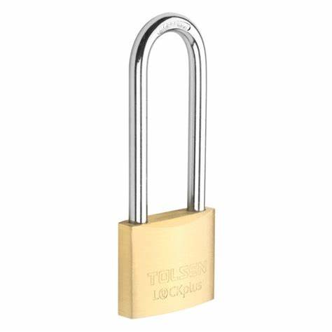 Padlocks, Brass, Long Shackle Light Duty 40mm (1.1/2") 1pk