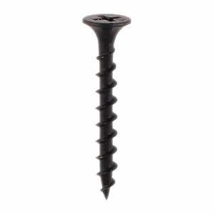 Vis pour plaques de plâtre, filetage gros pas Speedrive, tête trompette noire, 3,5 X 32 mm (6 X 1.1/4)