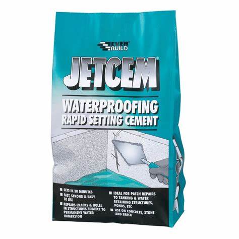 Everbuild Jetcem Ciment prise rapide étanche 3kg JETWAT3