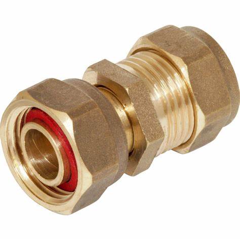 15 x raccords à compression 1/2 BSP, raccord droit de robinet, laiton