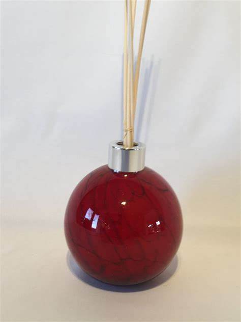 DIFFUSEUR DE PARFUM À BÂTONNETS SPHÉRIQUE ROUGE