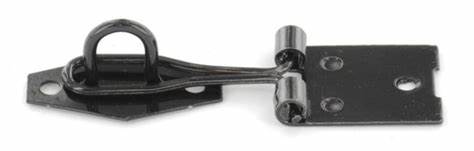 Hasp & Staples, Wire Type Black 75mm