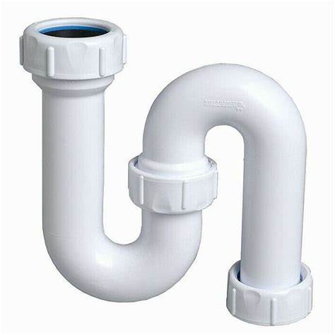 Siphons à compression de déchets 40 mm - Siphon à tube en S, (1.1/2") X 76mm