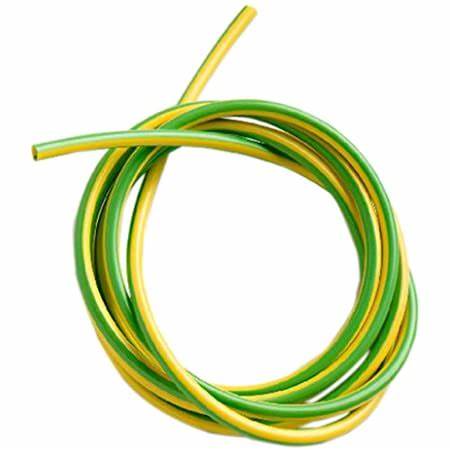 Gaine de terre, vert/jaune, 1 mètre x 2 mm
